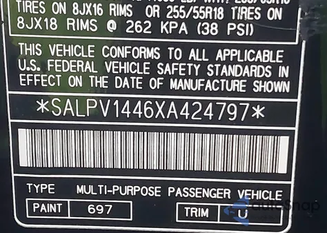1999 Land Rover Range Rover 4.6 Hse from USA, damaged, VIN SALPV1446XA424797